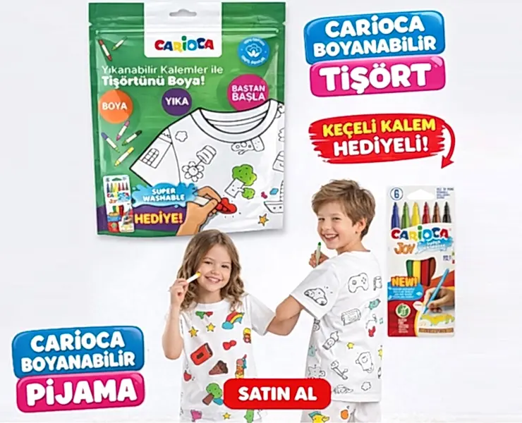 Carioca Boyanabilir Tişört ve Pijama