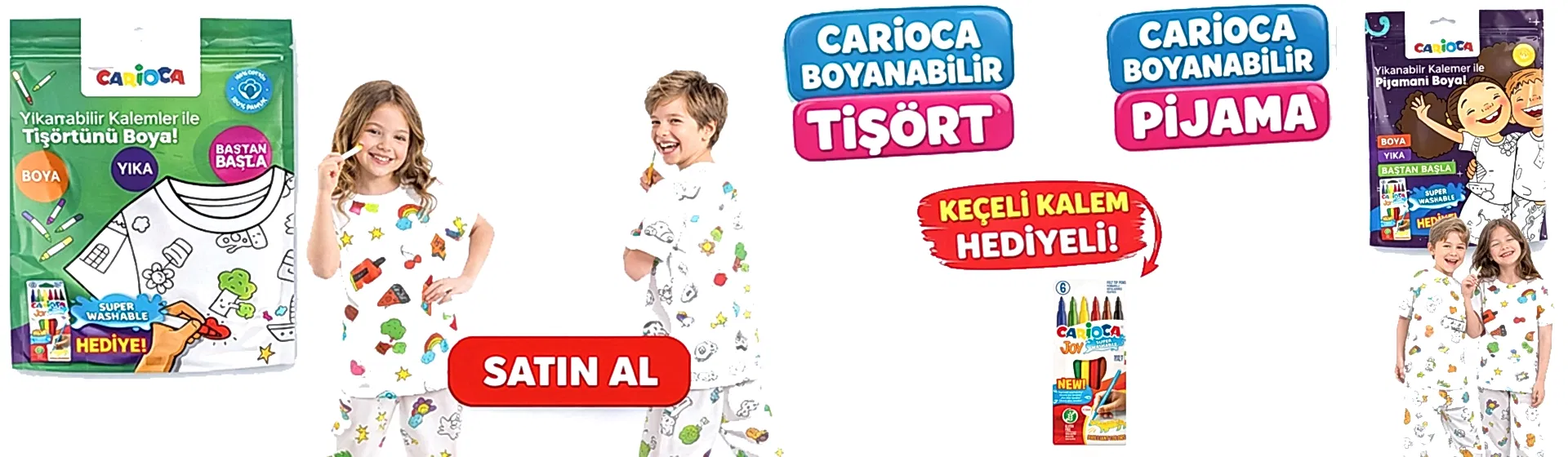 Carioca Boyanabilir Tişört ve Pijama